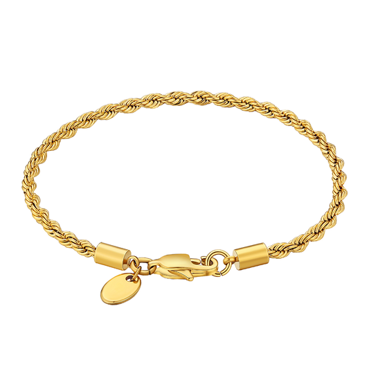 "TWIST" BRACELET 3MM (18K GOLD)