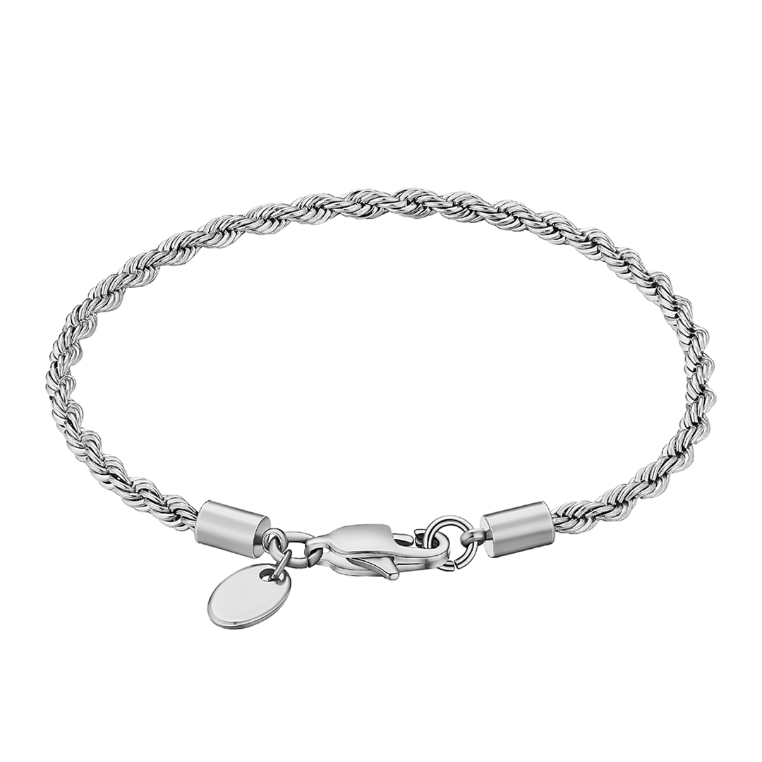 "TWIST" BRACELET 3MM (SILVER)